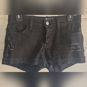 Hollister Black Shorts Cuff Up Low Rise Stretch Fit Size 28/7